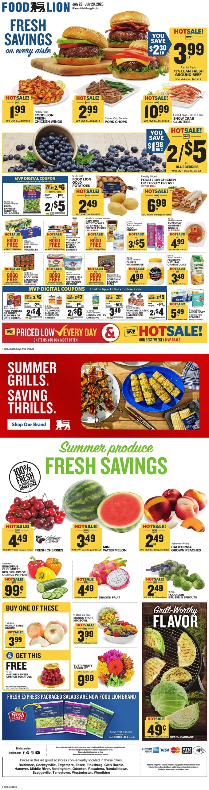Week’s Food Lion Ad